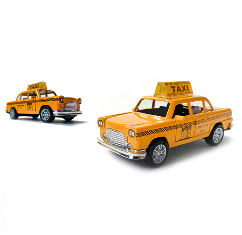 5"light up die cast thunderbird replica taxi car toy 