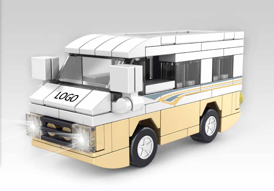 92pc assembling Cobover Van vehicle building blocks toy 