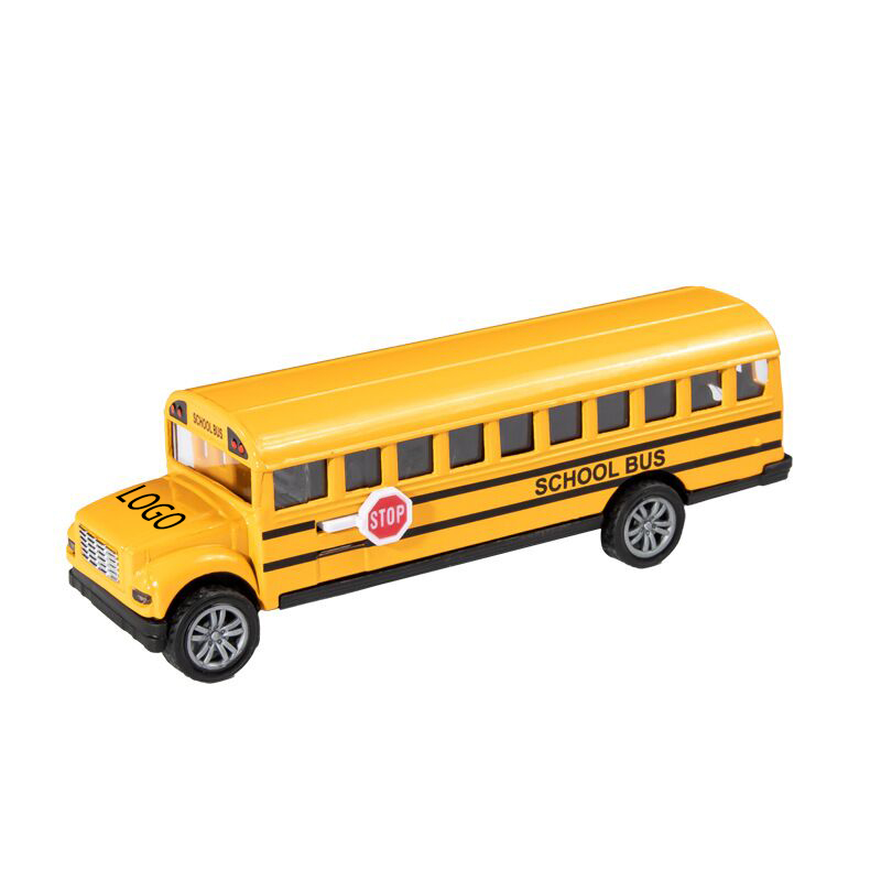 5“ die cast yellow school bus with stop sign 