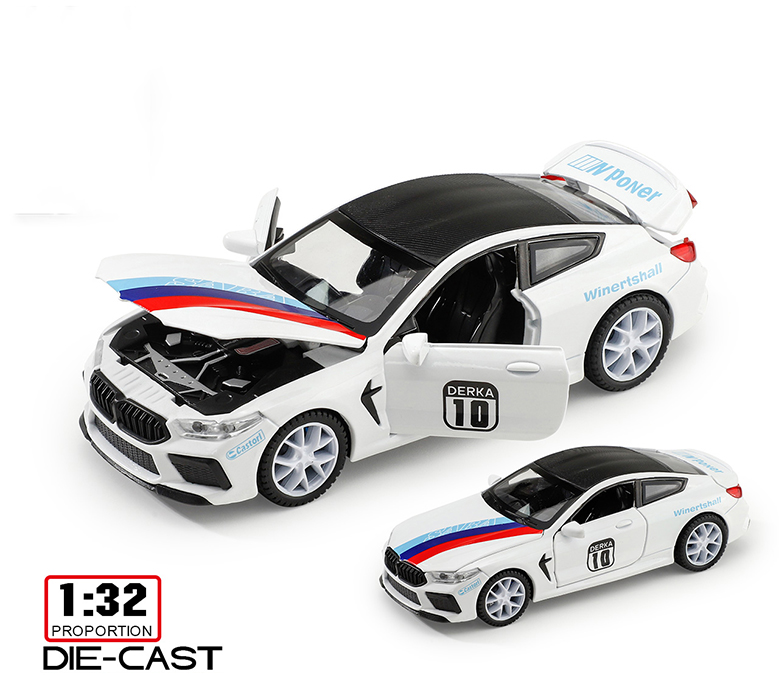 1/32 die cast BMW M8 replica race car  