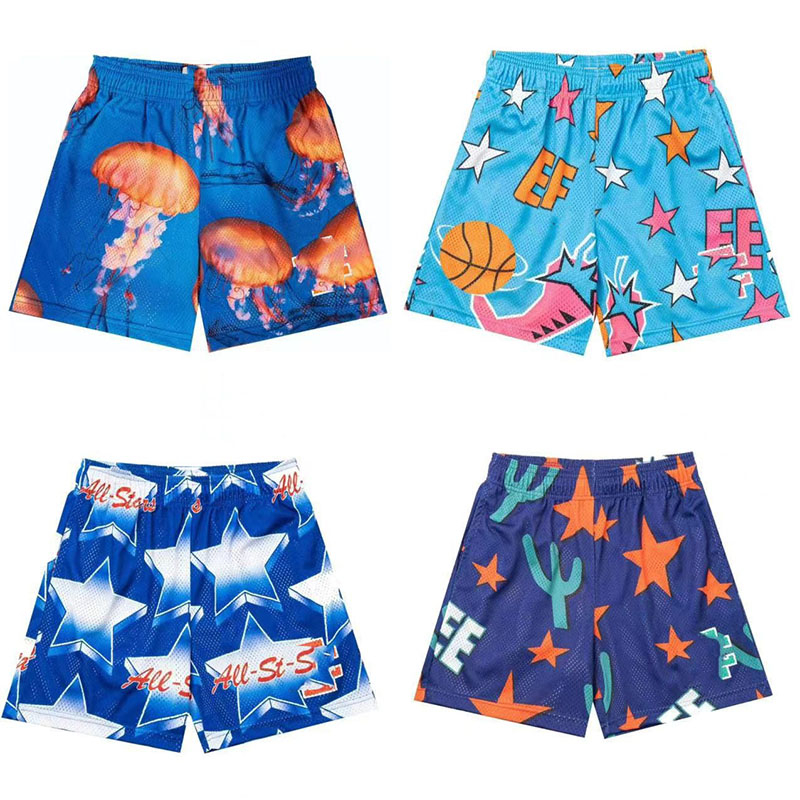 Unisex full color Print casual sports mesh Shorts 