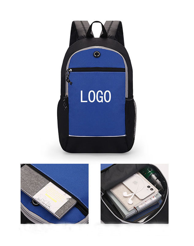 Economical Light computer backpack with mesh pocket 